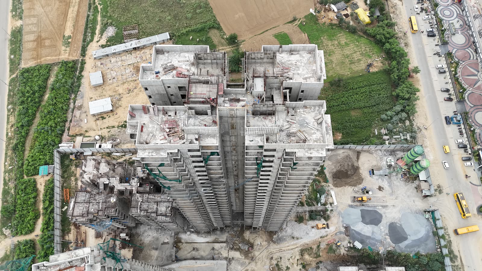 ELITE-X aerial — towers and site overview, July 2026